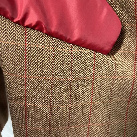 Studio 1940 Brown Herringbone Blazer Size 18W - Picture 3 of 8